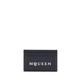 Alexander McQueen Black Calf Leather Bos Taurus Wallet