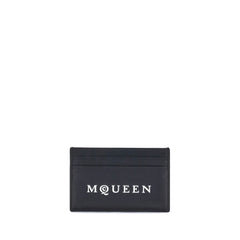 Alexander McQueen Black Calf Leather Bos Taurus Wallet