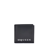 Alexander McQueen Black Calf Leather Bos Taurus Wallet
