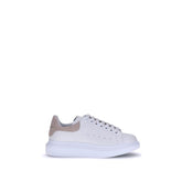 Alexander McQueen White Calf Leather Bos Taurus Platform Sneakers