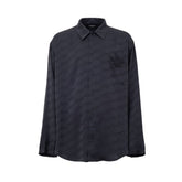Balenciaga Gray Viscose Dress Shirt