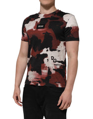 Dolce & Gabbana Multicolor Camouflage Men Crew Neck T-shirt
