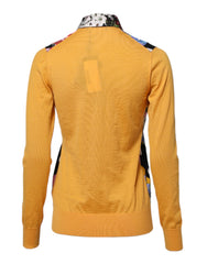 Dolce & Gabbana Multicolor Floral Long Sleeves Polo Top