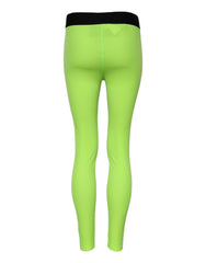 Dolce & Gabbana Green Nylon Slim Fit Leggings Pants
