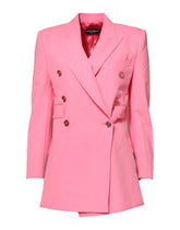 Dolce & Gabbana Pink Double Breasted Women Coat Jacket