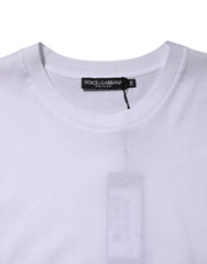 Dolce & Gabbana White Cotton Sleeveless Women Tank T-shirt