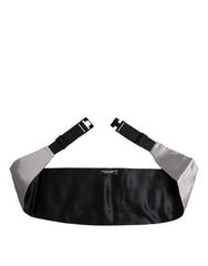 Dolce & Gabbana Gray Men 100% Silk Belt Wide Waist Cummerbund