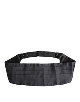 Dolce & Gabbana Dark Blue 100% Silk Belt Waist Cummerbund