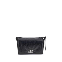 Balenciaga Black Calf Leather Bos Taurus Shoulder Bag