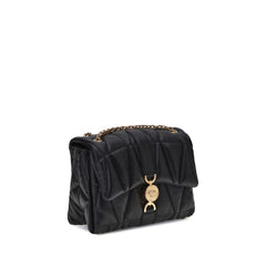 Versace Black Calf Leather Bos Taurus Shoulder Bag