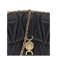Versace Black Calf Leather Bos Taurus Shoulder Bag