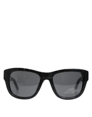 Dolce & Gabbana Black Leather Frame DG4177 Tinted Lens Sunglasses