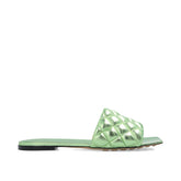 Bottega Veneta Green Calfskin Sandals