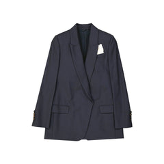 Brunello Cucinelli Blue Virgin Wool Blazer