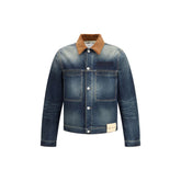 Alexander McQueen Blue Cotton Denim Jacket