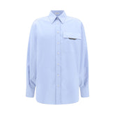 Brunello Cucinelli Light Blue Cotton Dress Shirt