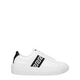 Versace White Leather Low Top Sneakers
