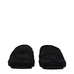 Dolce & Gabbana Black Leather Slip-On Loafers