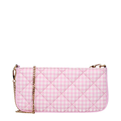 Versace Pink Fabric Shoulder Bag