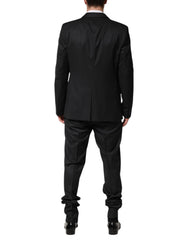 Dolce & Gabbana Dark Gray Wool Single Breasted 2 Piece Suit