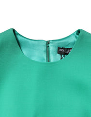 Dolce & Gabbana Green Sleeveless Bodycon A-line Mini Dress