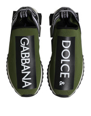 Dolce & Gabbana Green Logo Low Top Sorrento Men Sneakers Shoes