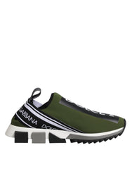 Dolce & Gabbana Green Logo Low Top Sorrento Men Sneakers Shoes
