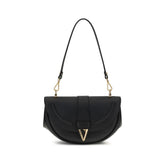 Versace Black Calf Leather Bos Taurus Shoulder Bag