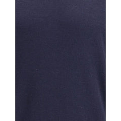 Brunello Cucinelli Blue Fleece Wool Turtleneck