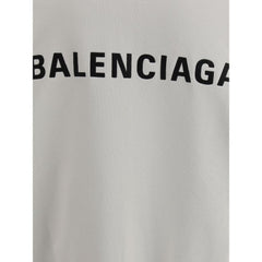 Balenciaga White Cotton Sweatshirt