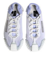Dolce & Gabbana Purple White NS1 Lace Up Low Top Sneakers Shoes