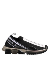 Dolce & Gabbana Black Sorrento Slip On Low Top Sneakers Shoes