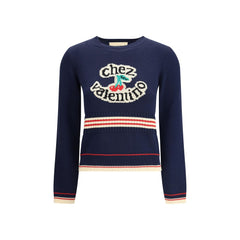 Valentino Blue Cotton Sweatshirt
