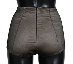 Dolce & Gabbana Bottoms Underwear Beige With Black Net