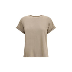 Brunello Cucinelli Beige Nylon T-Shirt