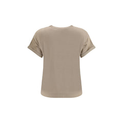 Brunello Cucinelli Beige Nylon T-Shirt