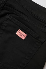 Dolce & Gabbana Black Cotton Skinny Mid Waist Denim Jeans
