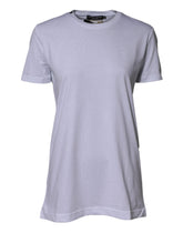 Dolce & Gabbana White Cotton Goodluck 2023 Crew Neck T-shirt