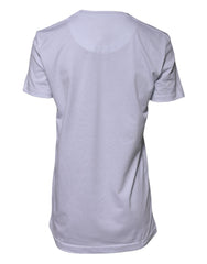 Dolce & Gabbana White Cotton Goodluck 2023 Crew Neck T-shirt