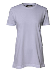 Dolce & Gabbana White Cotton Goodluck 2023 Crew Neck T-shirt