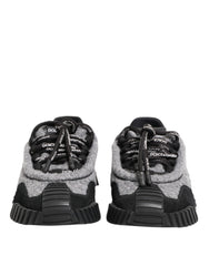 Dolce & Gabbana Black Gray NS1 Low Top Sneakers Shoes