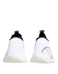 Dolce & Gabbana White Black Low Top Sorrento Sneakers Shoes