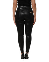 Dolce & Gabbana Black High Waist Skinny GRACE Denim Jeans