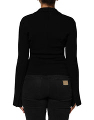 Dolce & Gabbana Black Viscose Single Breasted Blazer Jacket