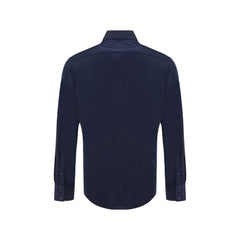Brunello Cucinelli Blue Silk Shirt