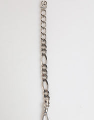 Dolce & Gabbana Silver Tone Brass Chain Lobster Clasp DG Logo Bracelet