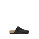 Balenciaga Black Calf Leather Bos Taurus Mules