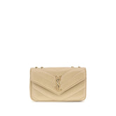 Saint Laurent Beige Lamb Ovis Aries Aries Shoulder Bag