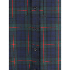 Alexander McQueen Green Polyester Pattern Shirt