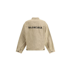 Balenciaga Beige Cotton Denim Jacket